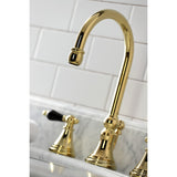 Duchess Two-Handle 3-Hole Deck Mount Widespread Bathroom Faucet with Brass Pop-Up Drain