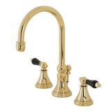 Duchess Two-Handle 3-Hole Deck Mount Widespread Bathroom Faucet with Brass Pop-Up Drain