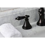 Duchess Two-Handle 3-Hole Deck Mount Widespread Bathroom Faucet with Brass Pop-Up Drain