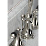 Duchess Two-Handle 3-Hole Deck Mount Widespread Bathroom Faucet with Brass Pop-Up Drain