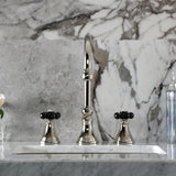 Duchess Two-Handle 3-Hole Deck Mount Widespread Bathroom Faucet with Brass Pop-Up Drain