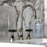 Duchess Two-Handle 3-Hole Deck Mount Widespread Bathroom Faucet with Brass Pop-Up Drain