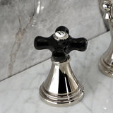 Duchess Two-Handle 3-Hole Deck Mount Widespread Bathroom Faucet with Brass Pop-Up Drain