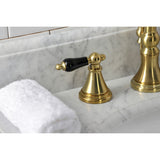 Duchess Two-Handle 3-Hole Deck Mount Widespread Bathroom Faucet with Brass Pop-Up Drain