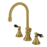 Duchess Two-Handle 3-Hole Deck Mount Widespread Bathroom Faucet with Brass Pop-Up Drain