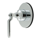 Whitaker Single-Handle Three-Way Diverter Valve with Round Trim Kit