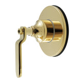 Whitaker Single-Handle Three-Way Diverter Valve with Round Trim Kit