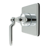 Whitaker Single-Handle Three-Way Diverter Valve with Square Trim Kit