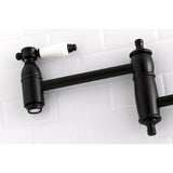 Bel-Air Two-Handle 1-Hole Wall Mount Pot Filler