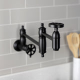 Belknap Two-Handle Wall Mount Pot Filler