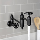 Belknap Two-Handle Wall Mount Pot Filler