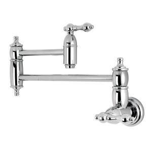 Restoration Two-Handle 1-Hole Wall Mount Pot Filler