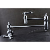 Heirloom Two-Handle 1-Hole Wall Mount Pot Filler