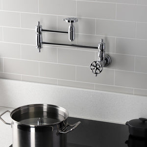 Belknap Two-Handle Wall Mount Pot Filler