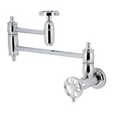 Belknap Two-Handle Wall Mount Pot Filler