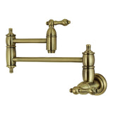 Restoration Two-Handle 1-Hole Wall Mount Pot Filler