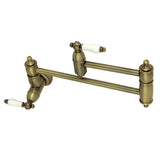 Restoration Two-Handle 1-Hole Wall Mount Pot Filler