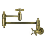 Millennium Two-Handle 1-Hole Wall Mount Pot Filler Faucet