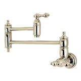 Restoration Two-Handle 1-Hole Wall Mount Pot Filler