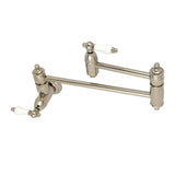 Restoration Two-Handle 1-Hole Wall Mount Pot Filler