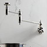 Belknap Two-Handle Wall Mount Pot Filler