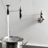 Belknap Two-Handle Wall Mount Pot Filler