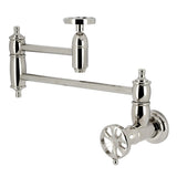 Belknap Two-Handle Wall Mount Pot Filler