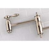 Tudor Two-Handle 1-Hole Wall Mount Pot Filler