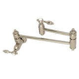 Tudor Two-Handle 1-Hole Wall Mount Pot Filler