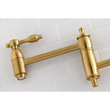 Tudor Two-Handle 1-Hole Wall Mount Pot Filler