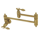 Tudor Two-Handle 1-Hole Wall Mount Pot Filler