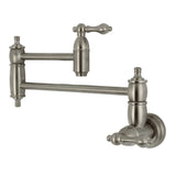 Restoration Two-Handle 1-Hole Wall Mount Pot Filler