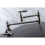 Heirloom Two-Handle 1-Hole Wall Mount Pot Filler