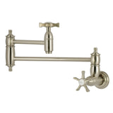 Hamilton Two-Handle 1-Hole Wall Mount Pot Filler Faucet