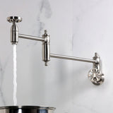 Belknap Two-Handle Wall Mount Pot Filler