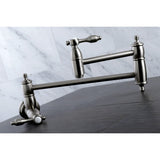 Tudor Two-Handle 1-Hole Wall Mount Pot Filler