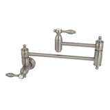 Tudor Two-Handle 1-Hole Wall Mount Pot Filler