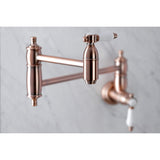 Bel-Air Two-Handle 1-Hole Wall Mount Pot Filler