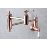 Restoration Two-Handle 1-Hole Wall Mount Pot Filler