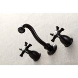 Hamilton Double-Handle 3-Hole Wall Mount Bathroom Faucet