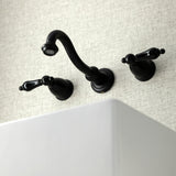 Duchess Double-Handle 3-Hole Wall Mount Bathroom Faucet