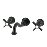 Millennium Double-Handle 3-Hole Wall Mount Bathroom Faucet