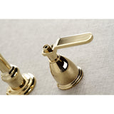 Whitaker Double-Handle 3-Hole Wall Mount Bathroom Faucet