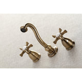 Hamilton Double-Handle 3-Hole Wall Mount Bathroom Faucet