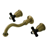 Duchess Two-Handle Wall Mount Bathroom Faucet