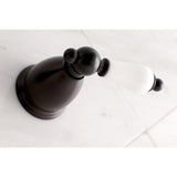 Vintage Double-Handle 3-Hole Wall Mount Bathroom Faucet