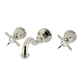 Essex Double-Handle 3-Hole Wall Mount Bathroom Faucet