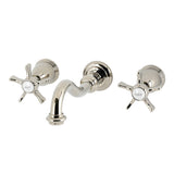 Hamilton Double-Handle 3-Hole Wall Mount Bathroom Faucet