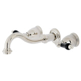 Duchess Double-Handle 3-Hole Wall Mount Bathroom Faucet