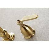 Whitaker Double-Handle 3-Hole Wall Mount Bathroom Faucet